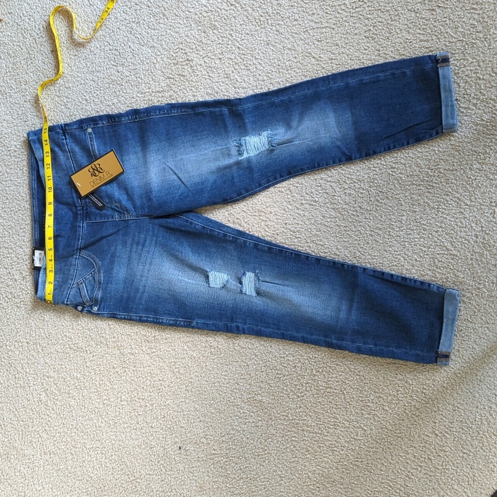 NWT Rock & Republic denim Rx fever pull on crop jeans size 8 in "overdose" wash